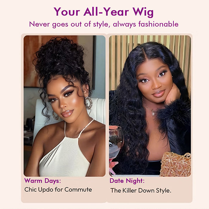 Real Show | Deep Wave Wig | Frontal/Closure HD Lace Glueless (14-32'')