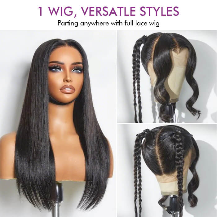 Real Show | Body Wave Wig | Straight Wig |360 Lace Full Frontal HD Lace  (12-30'')