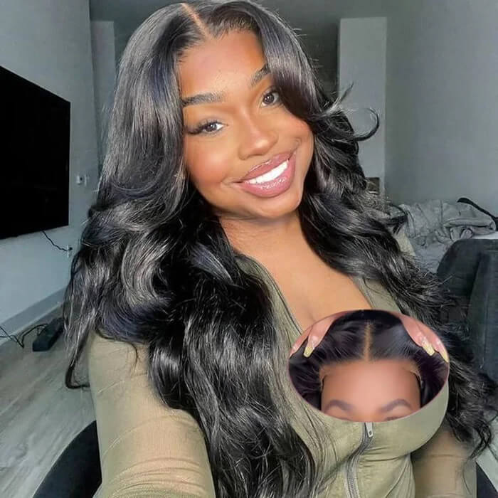 Body Wave Glueless Wear & Go Wig 4x4 5x5 13x4 Transparent Pre Cut Lace Human Hair Wig