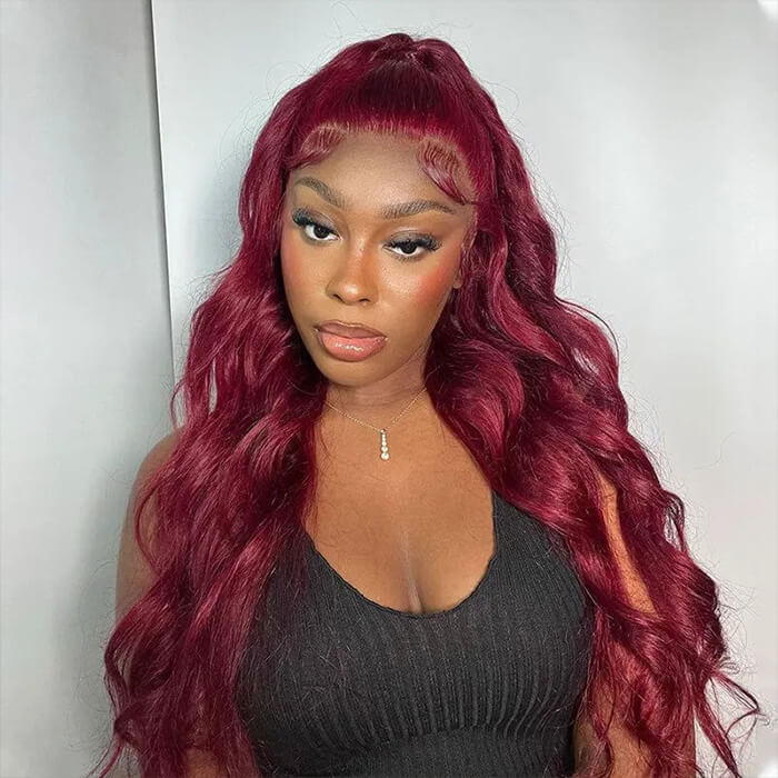 BOGO-Body Wave 99J Burgundy Body Wave 13*4 4*4 Lace Frontal Wigs