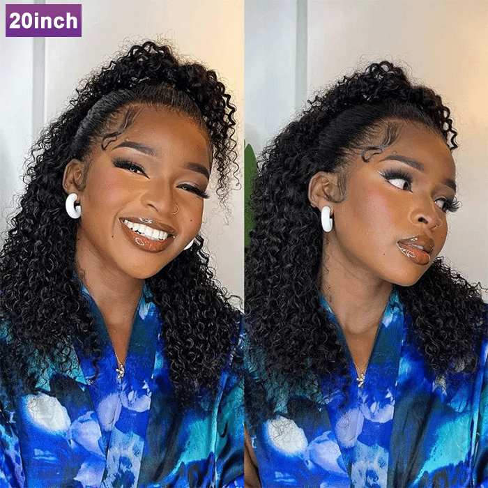 BOGO-Transparent 13x4 Lace Front Wig Human Hair Curly Hair Natural Hairline With Baby Hair