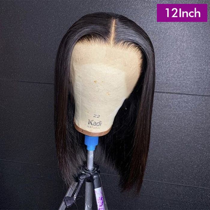 Influencer Show |12'' Straight Bob Wig | Glueless Frontal 13×4 Lace