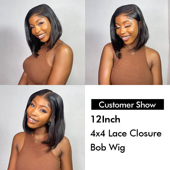Real Show | Super Double Drawn Bob Wig | Frontal/Closure HD Lace Or Glueless (8-16'')