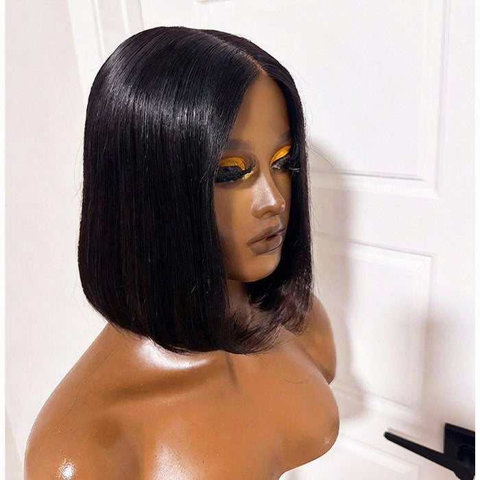 Influence Show |12'' Straight Bob Wig |Glueless Closure Wig 4×4 Lace