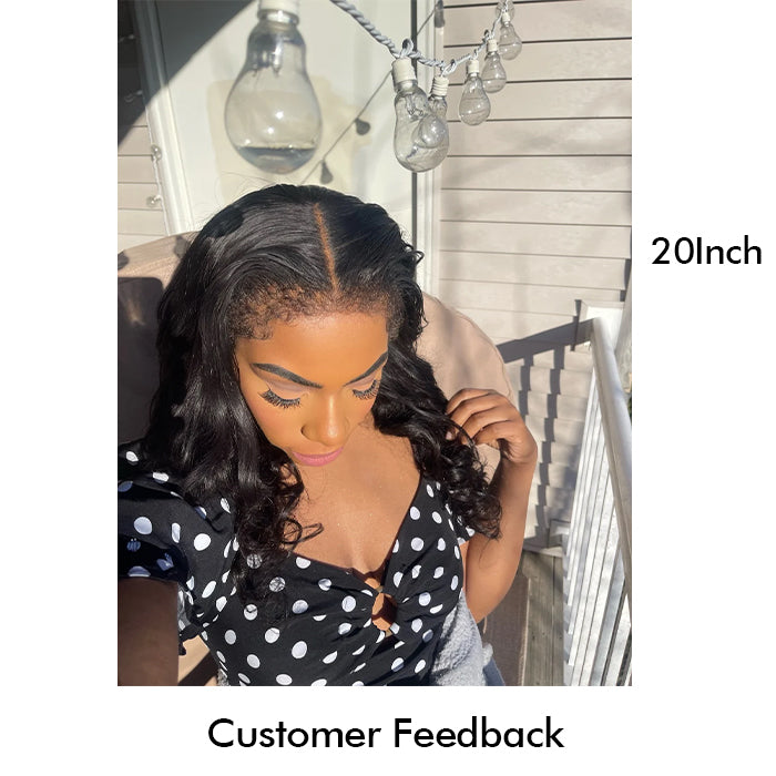 Real Show |4C Edge Hairline | Body Wave Wig | Frontal/Closure HD Lace Or Glueless (14-32'')