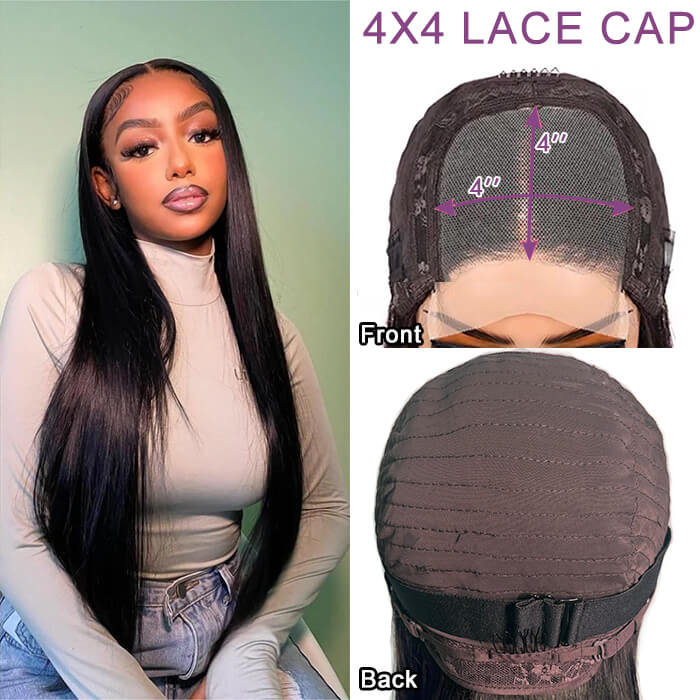 BOGO-Bone Straight 13x4 HD Lace Front Wig For Women Brazilian Hair