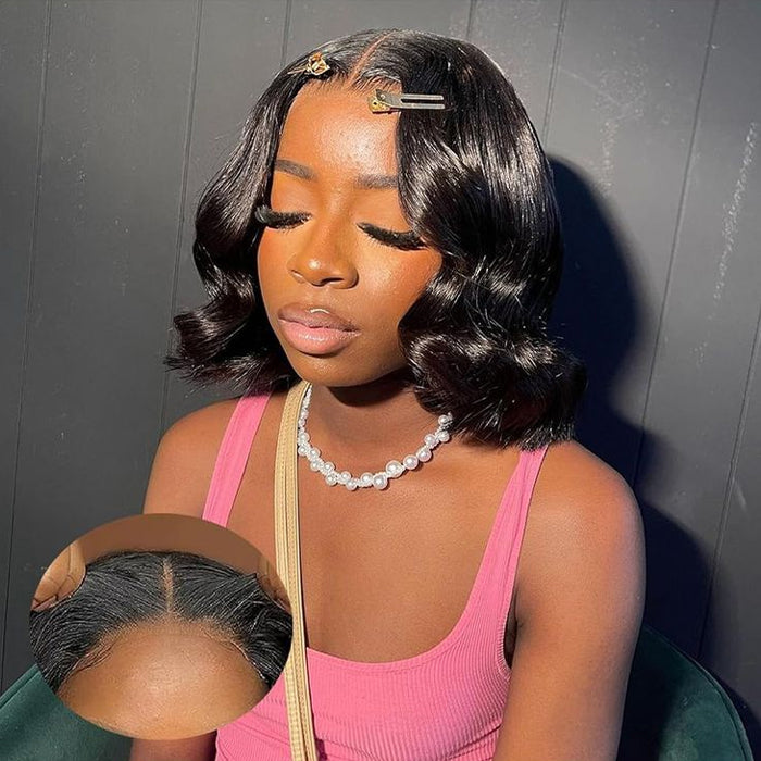 Wholesale Price | 12'' Bouncy Body Wave Bob Wig | Glueless Frontal/Closure HD Lace