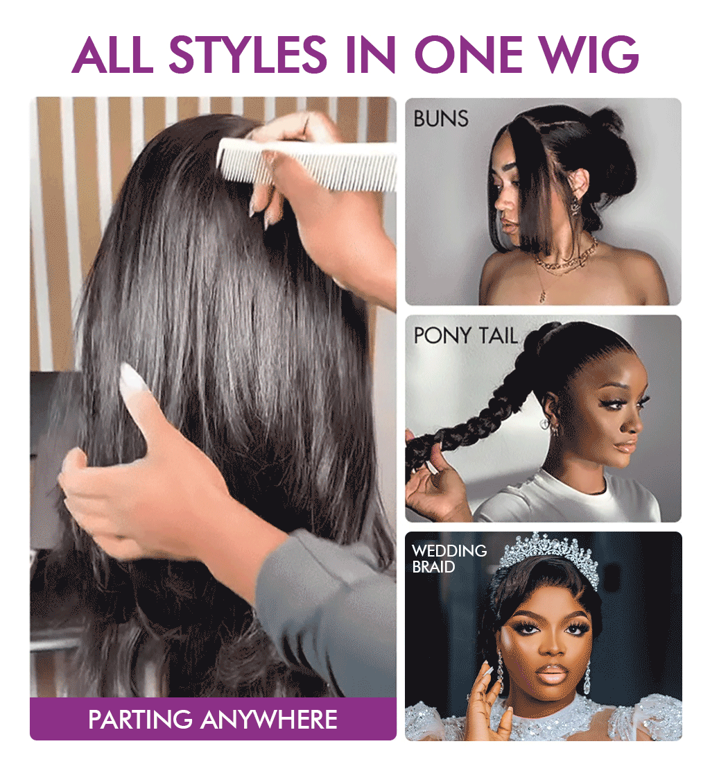 Real Show | Body Wave Wig | Straight Wig |360 Lace Full Frontal HD Lace  (12-30'')