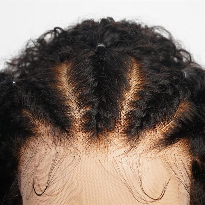 Braiding Wigs Human Hair 13x4 Lace Front Curly Bob Wigs