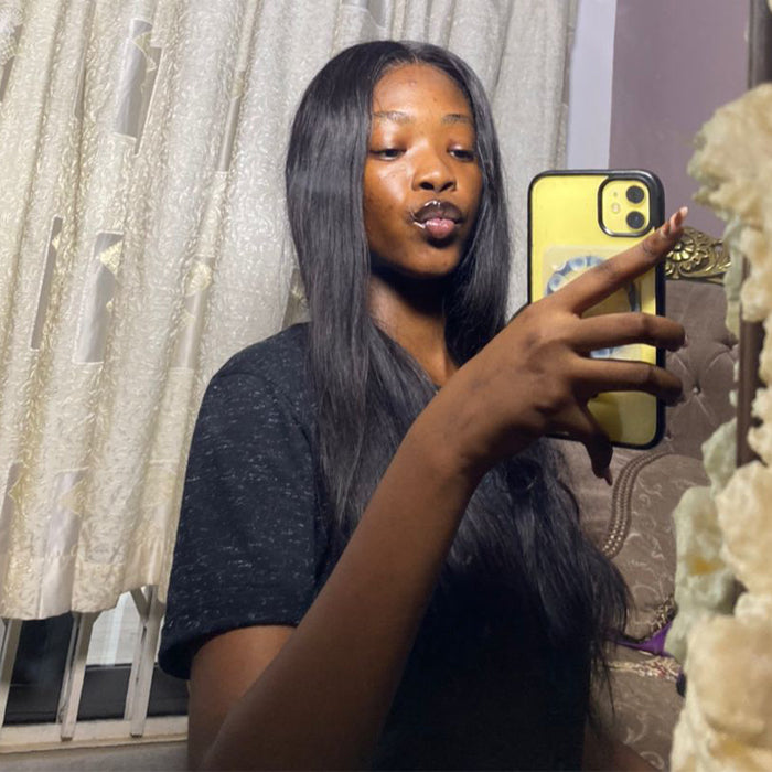 Influencer Show | 22'' Straight Wig | Glueless Closure Wig 4×4 Lace