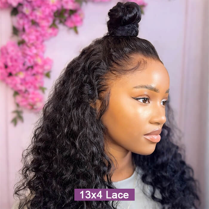BOGO-Suqu Hair Transparent 13x4 Lace Front Wig Deep Wave Brazilian Human Hair