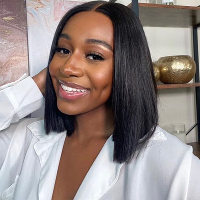 Real Show | Super Double Drawn Bob Wig | Frontal/Closure HD Lace Or Glueless (8-16'')