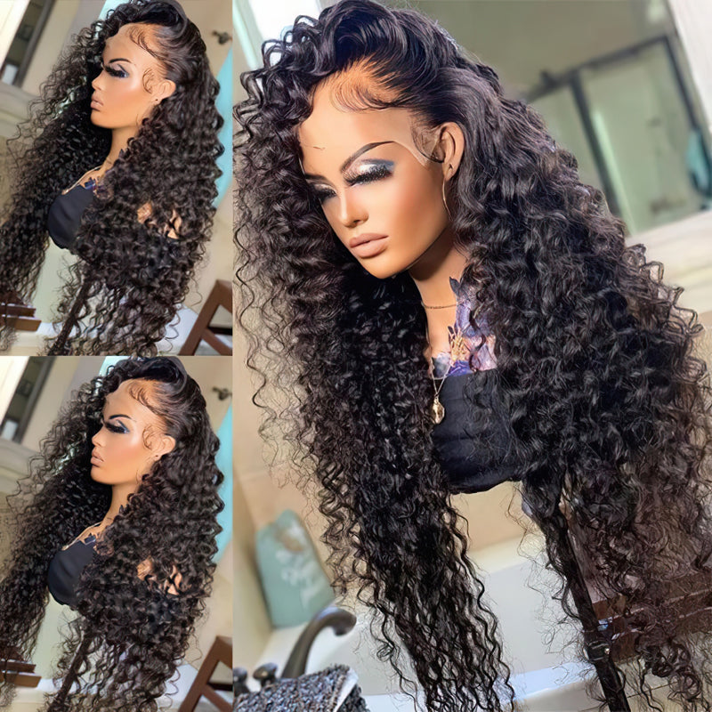 Jerry Curl 2x6 5x5 Lace Closure Wig Human Hair Wigs Pre Plucked