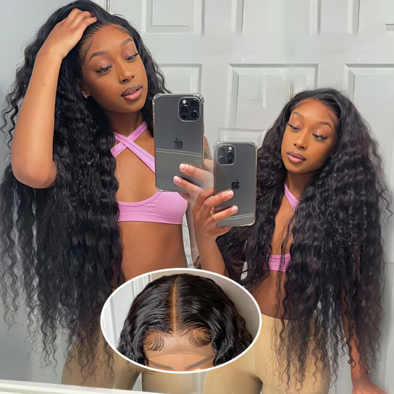 Jerry Curl 2x6 5x5 Lace Closure Wig Human Hair Wigs Pre Plucked