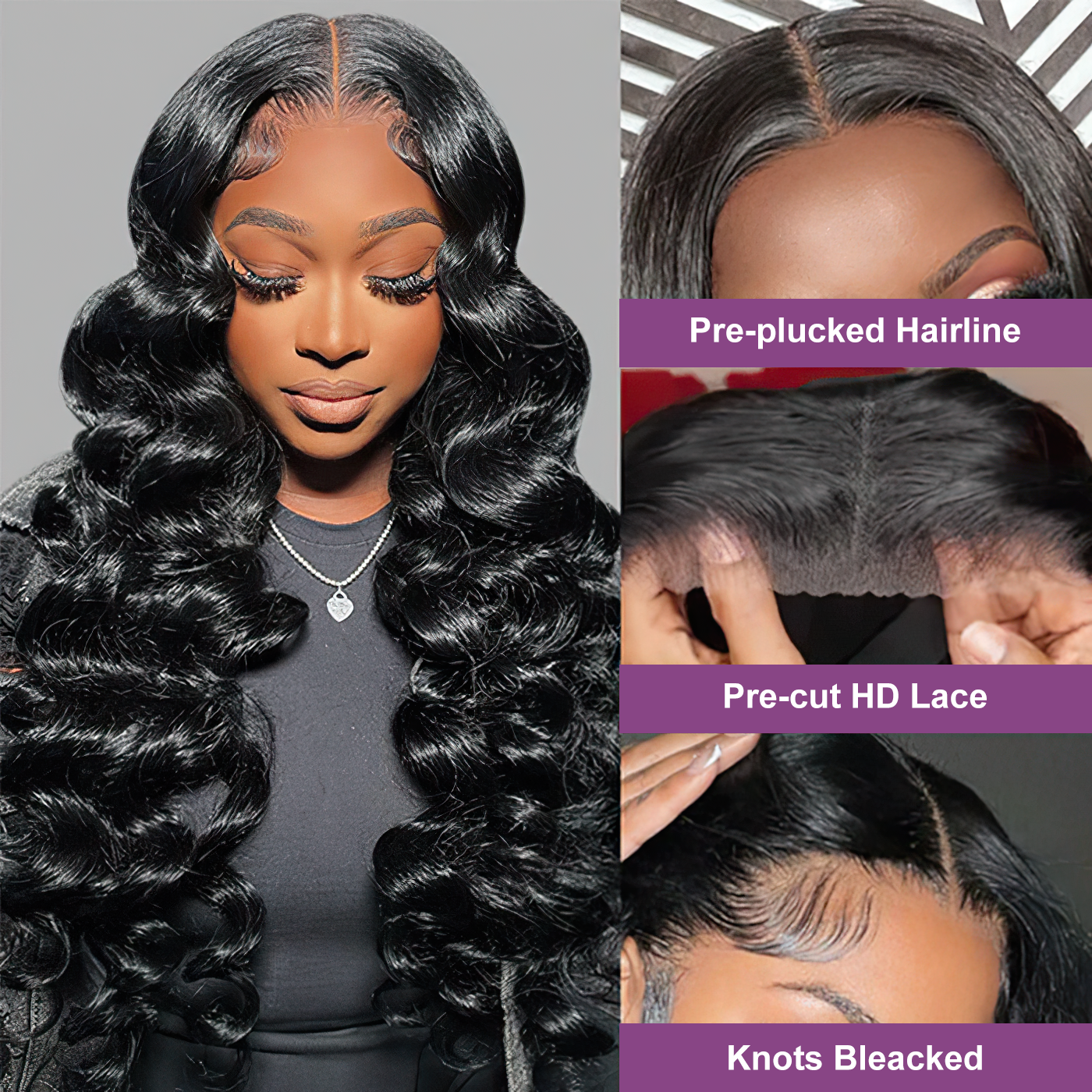 Bouncy Loose Wave 13x4 HD Pre-cut Wear Go Glueless Wigs