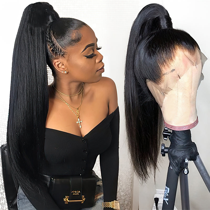 360 Lace Frontal Straight Human Hair Lace Front Wigs 100% Human Hair