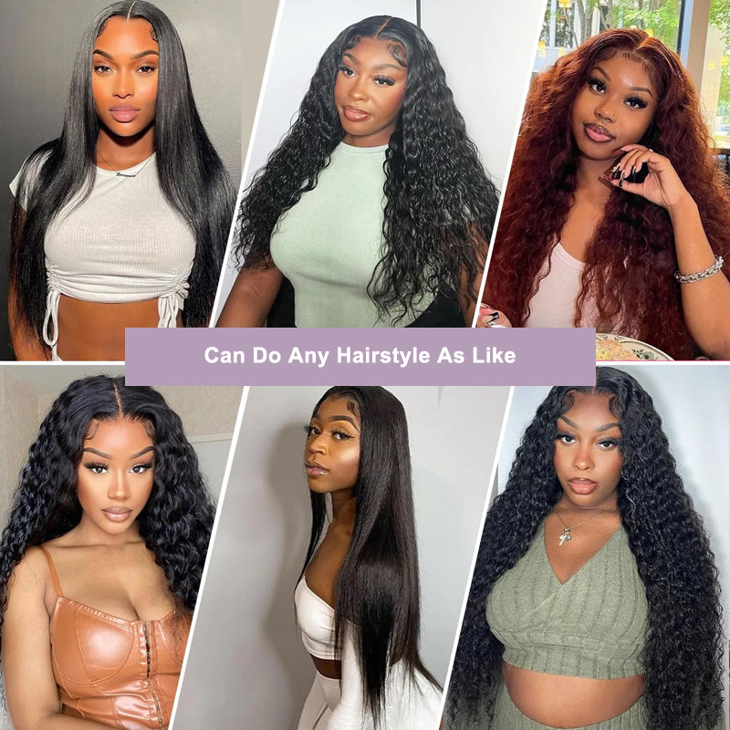 Wear & Go Glueless Deep Wave Wig Pre plucked Natural Hairline Human Hair Wig